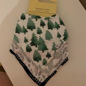 Copper Pearl Bandana Bibs set of 4. Woodland. 0-36 months